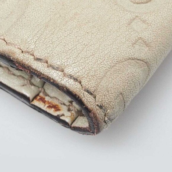 Gucci Dark White Guccissima Leather Bi-Fold Long Wallet - Picture 3 of 8